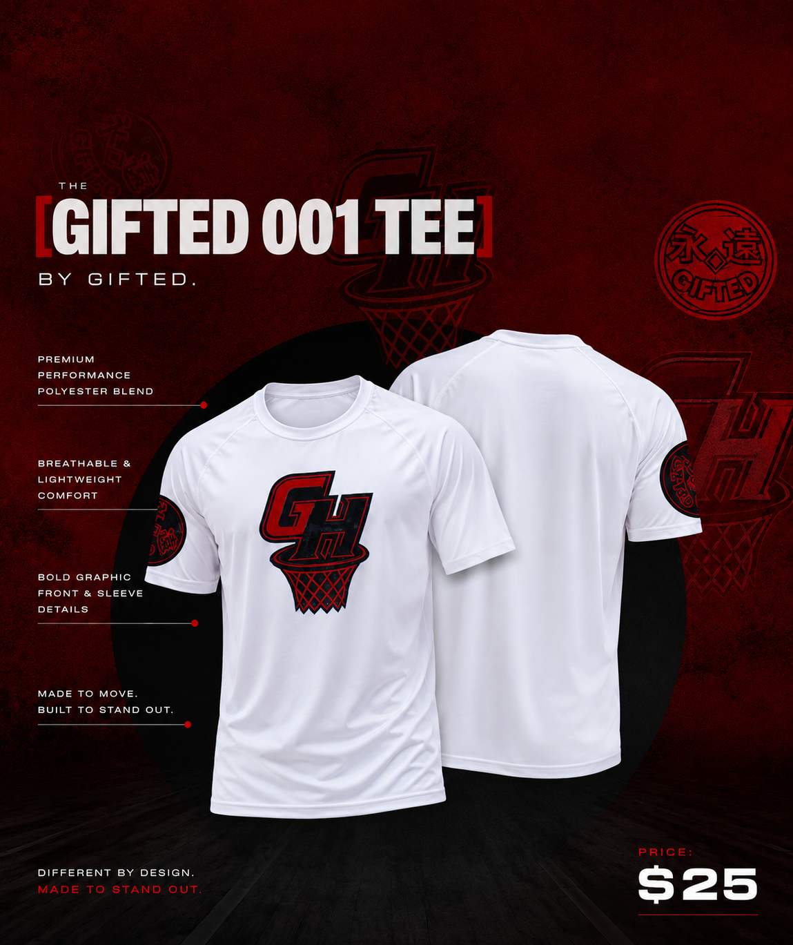 Gifted 001 Tee — White