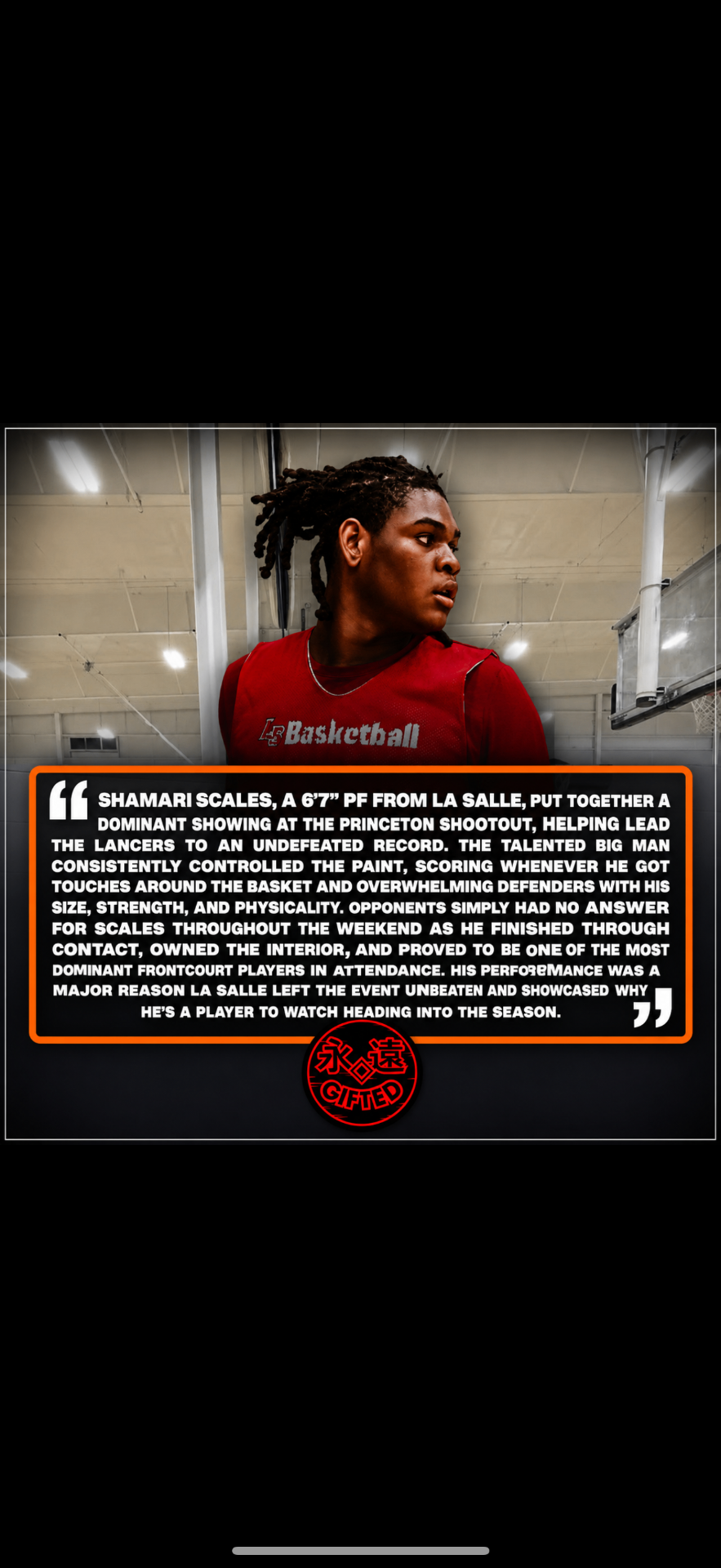 Shamari Scales — La Salle, 6'7" PF